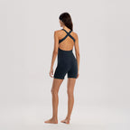 BUDHI MUDRA BUDHI MUDRA Crossover short jumpsuit