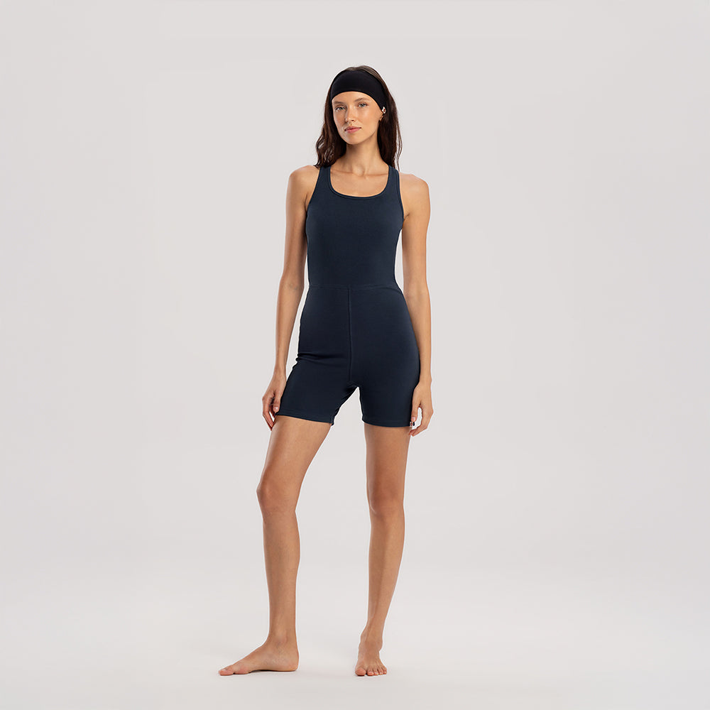 BUDHI MUDRA BUDHI MUDRA Crossover short jumpsuit