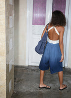 BUDHI MUDRA BUDHI MUDRA Crossover short jumpsuit