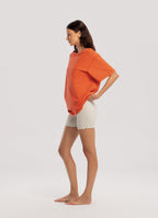 BUDHI MUDRA BUDHI MUDRA Crossover short jumpsuit