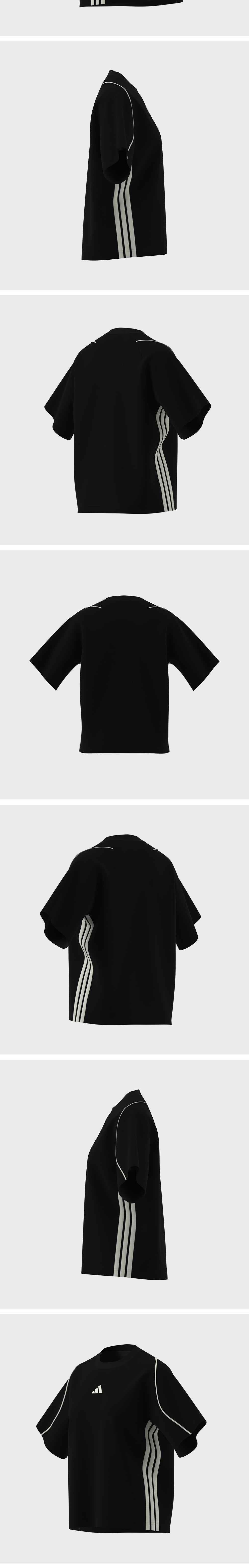 ADIDAS Stadium 3S Tee - Black / JV7009