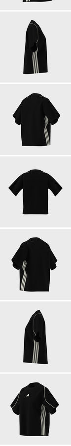 ADIDAS Stadium 3S Tee - Black / JV7009