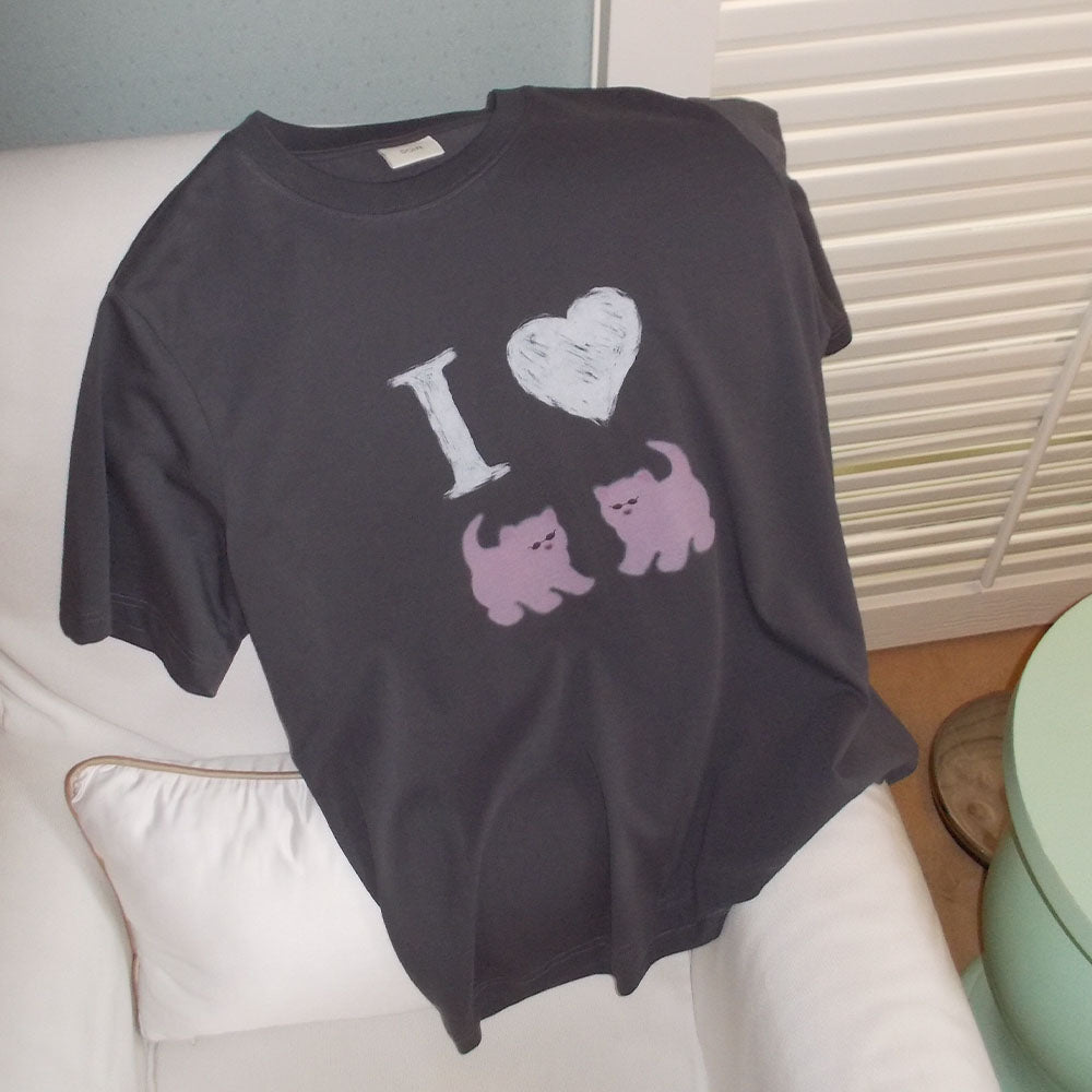 SO IR (2COLOR)CATS T-SHIRT