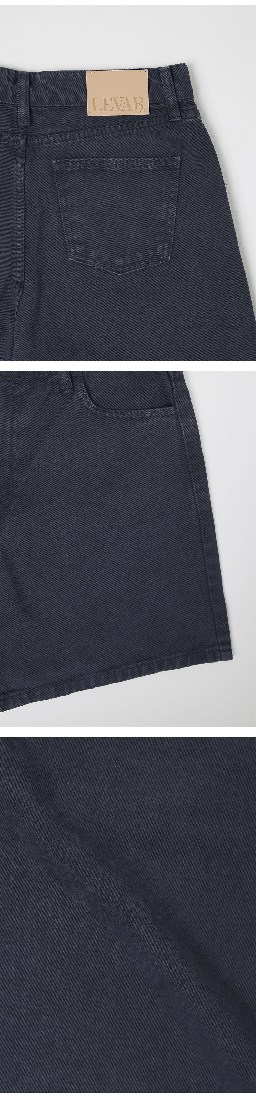 LEVAR LEVAR Classic Staple Denim Shorts - Stone Navy