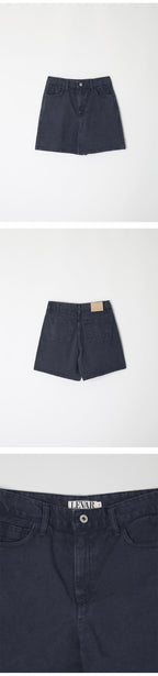 LEVAR LEVAR Classic Staple Denim Shorts - Stone Navy
