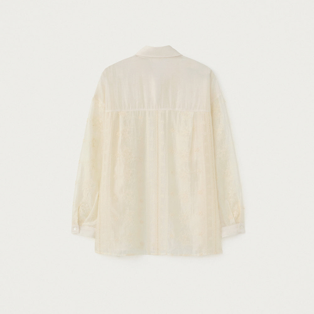 YE Florette Pocket Shirt - Cream