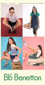 Bb' Benetton Bb' Benetton Denim Overall Shorts Light Blue