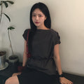 NOEUD Knotline Blouse (Charcoal)