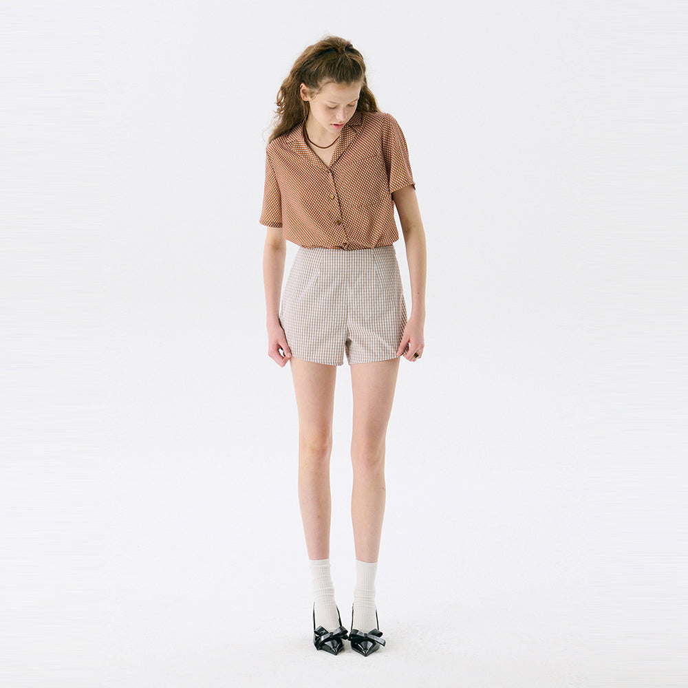 JUNEJUNE SPACE VOL13. Floral Shirts_Brown