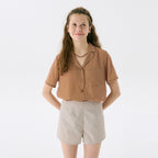JUNEJUNE SPACE VOL13. Floral Shirts_Brown