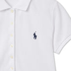 POLO RALPH LAUREN Button placket polo shirt (WHITE)