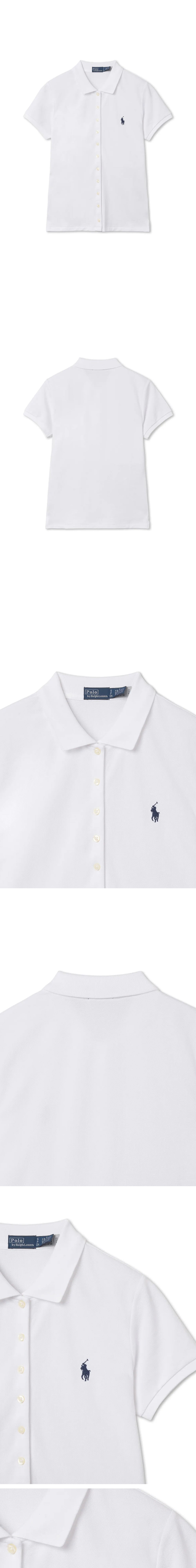 POLO RALPH LAUREN Button placket polo shirt (WHITE)