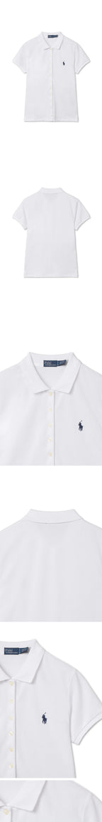 POLO RALPH LAUREN Button placket polo shirt (WHITE)