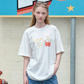 SOMEWHEREBUTTER [11th] I Love Butteree Over-fit Top - Ivory