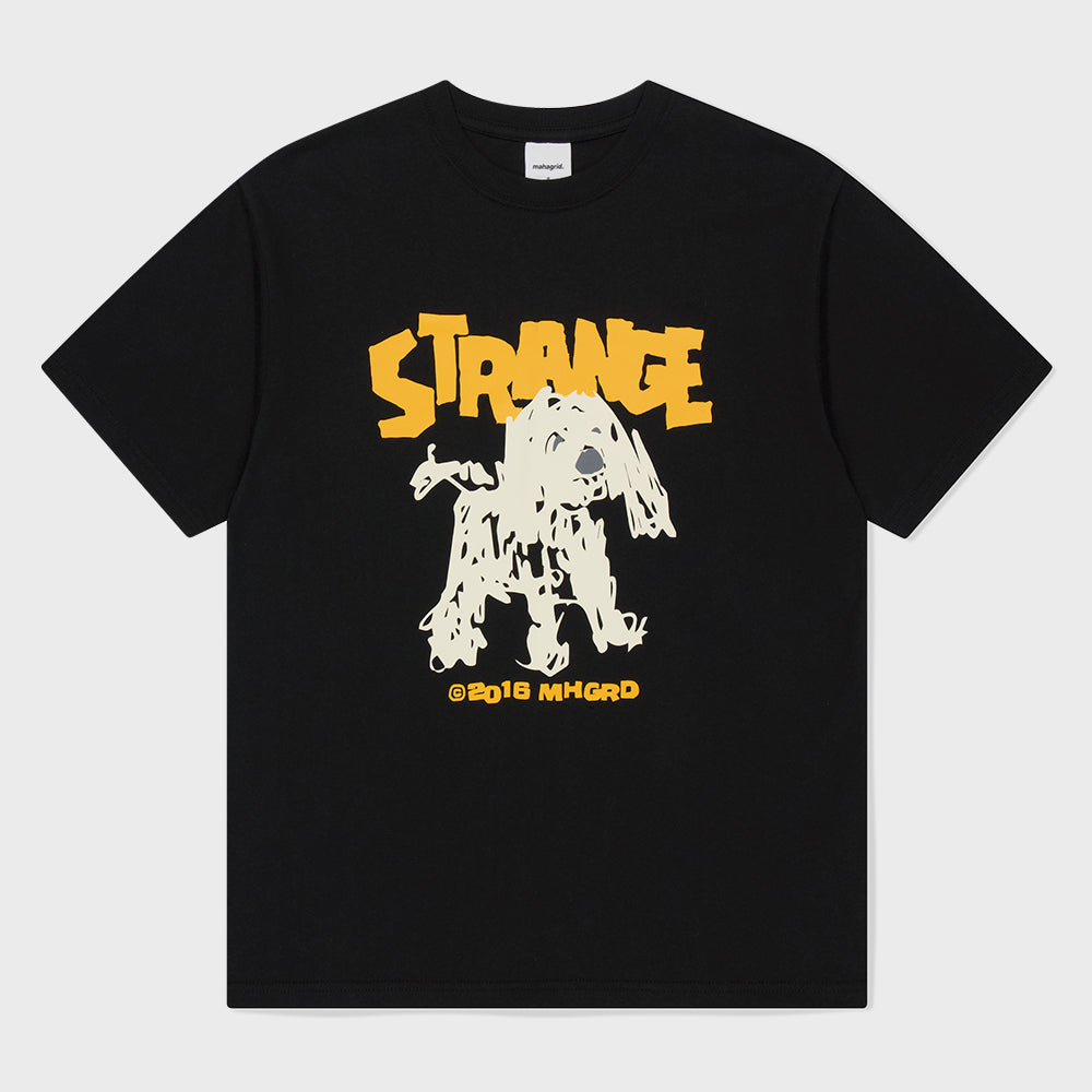 mahagrid STRANGE PUPPY TEE BLACK(MG2FMMT506A)