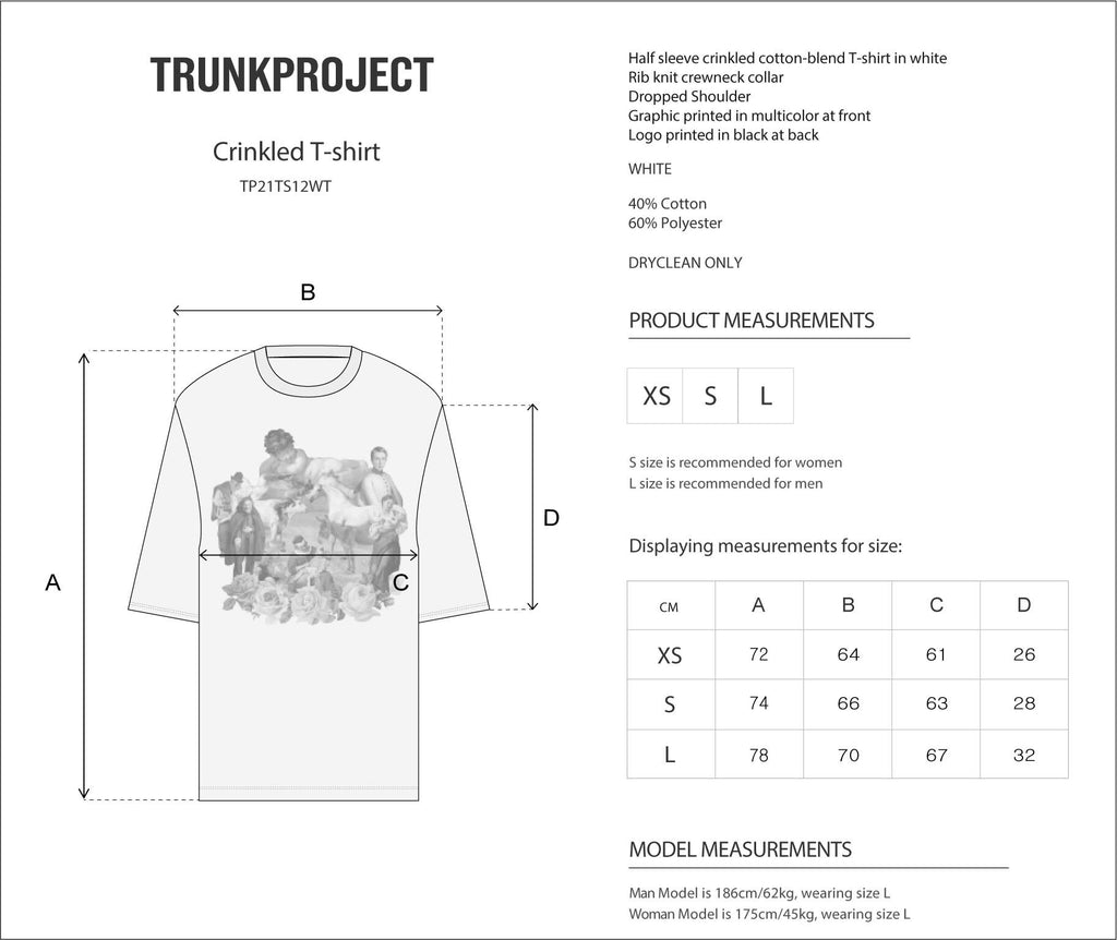 Trunk Project Crinkled T-shirt_White
