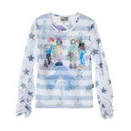 YOUTHBATH YB x Oliwa Mesh Graphic Stripe Top