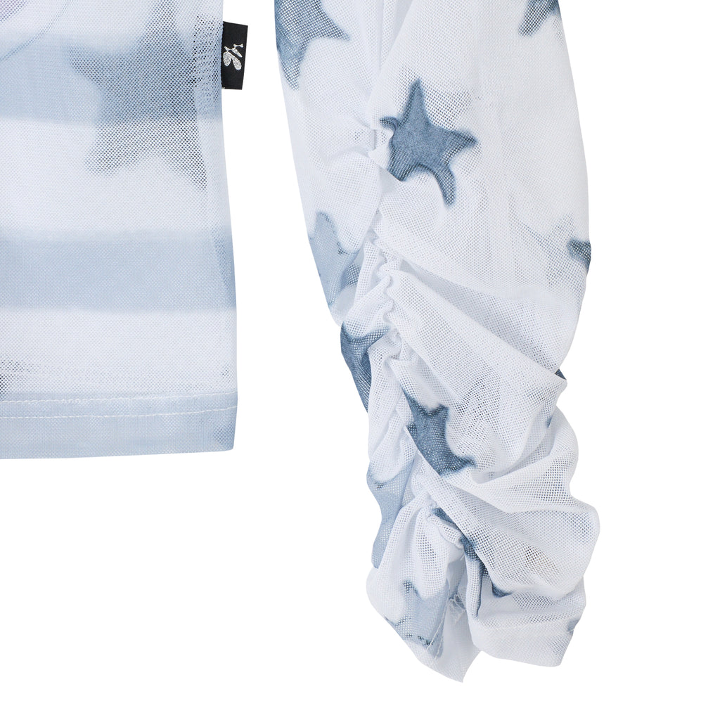 YOUTHBATH YB x Oliwa Mesh Graphic Stripe Top