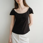 DENOAH Mary cotton blouse (Black)