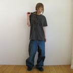 NAATS At logo oversized t-shirt, chacoal