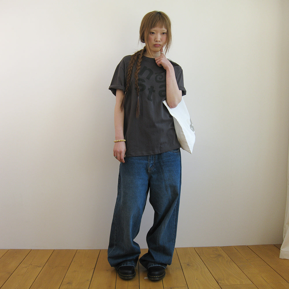 NAATS At logo oversized t-shirt, chacoal