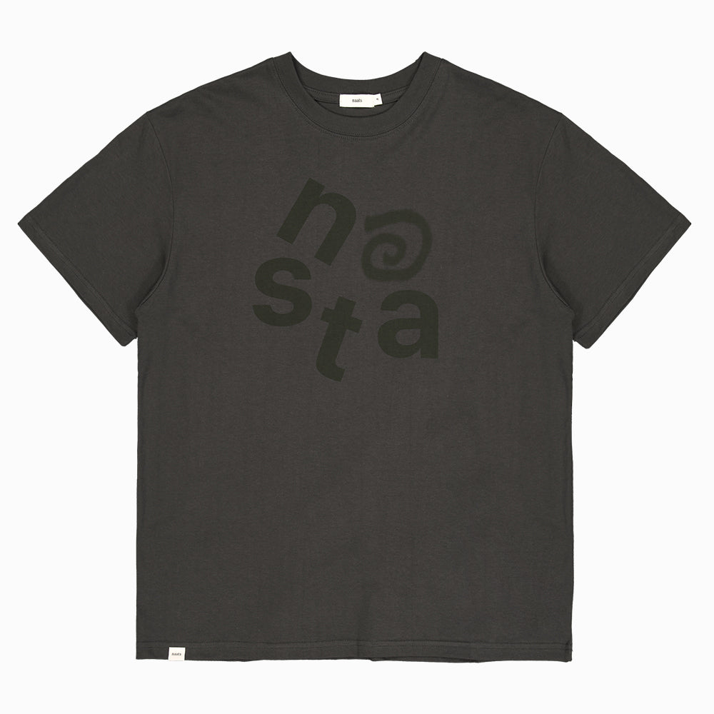 NAATS At logo oversized t-shirt, chacoal