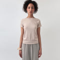SYMMETRIC PERCENT Baby Logo T-shirt / Beige