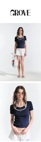 GROVE IVY SAND T-SHIRT (NAVY)