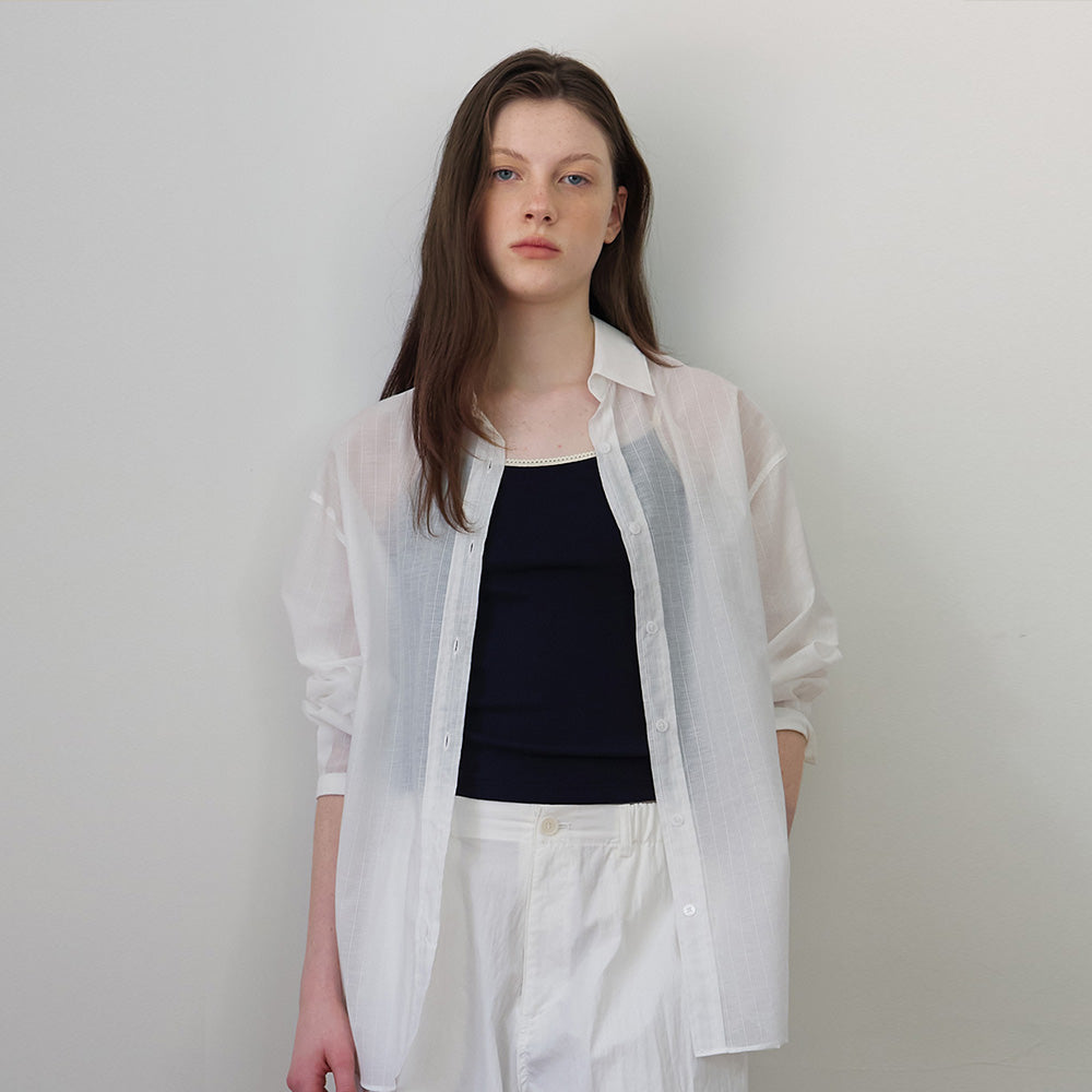 BUT'TON Summer Overfit Shirts (Ivory)