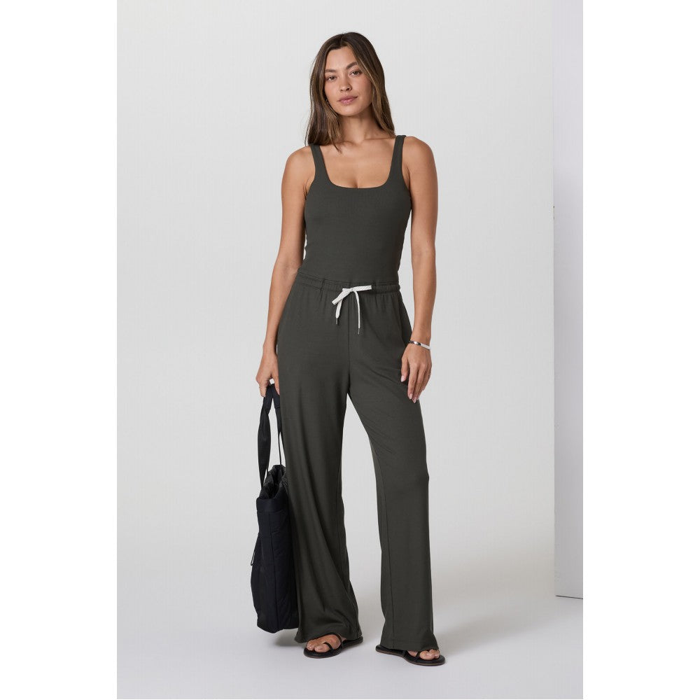 VUORI VUORI Pose Scoop Jumpsuit Khaki