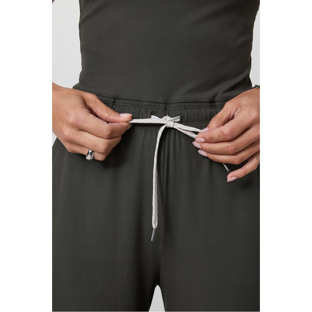 VUORI VUORI Pose Scoop Jumpsuit Khaki