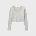 GLOWNY G CLASSIC V-NECK LONG SLEEVE_3 Colors