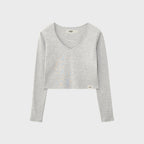 GLOWNY G CLASSIC V-NECK LONG SLEEVE_3 Colors