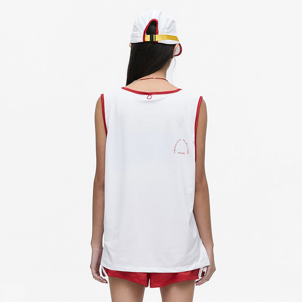MENASOO MESH RUNNER CLUB SLEEVE_WHITE