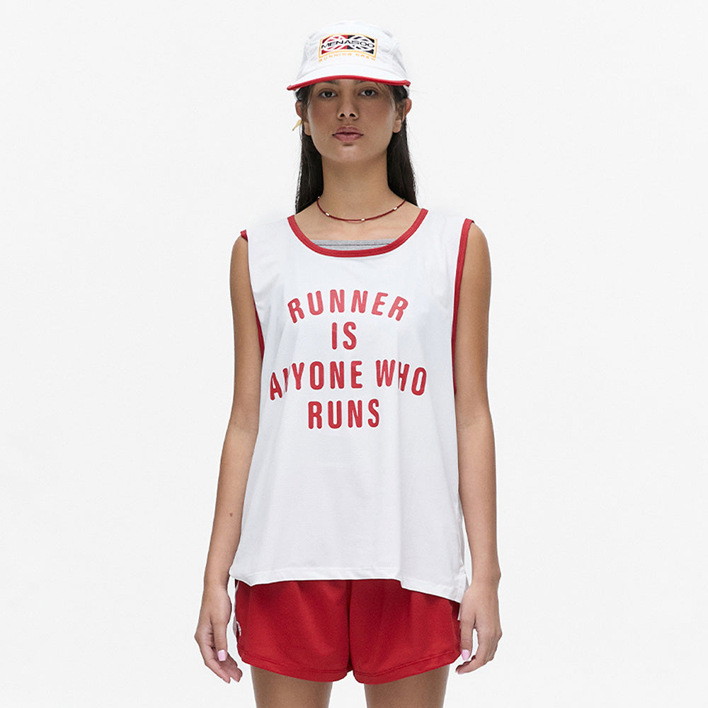 MENASOO MESH RUNNER CLUB SLEEVE_WHITE