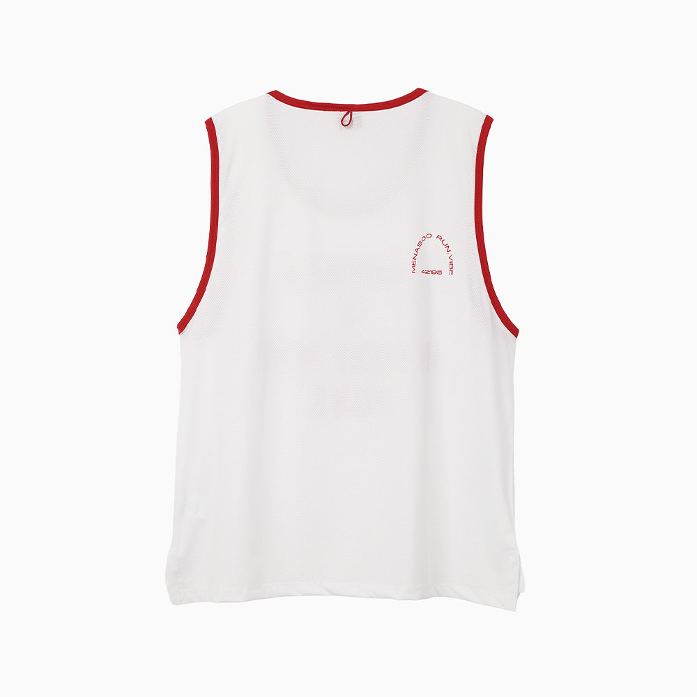 MENASOO MESH RUNNER CLUB SLEEVE_WHITE
