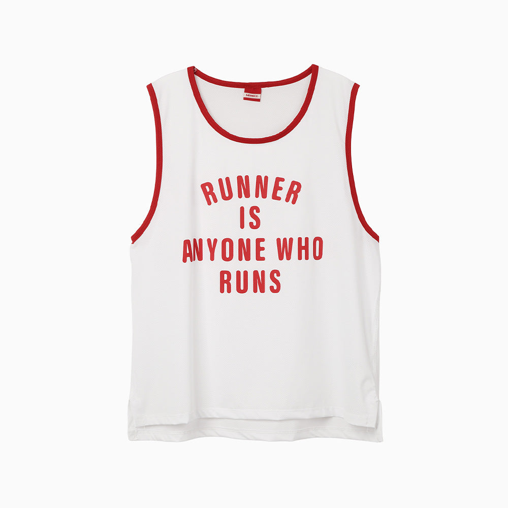 MENASOO MESH RUNNER CLUB SLEEVE_WHITE