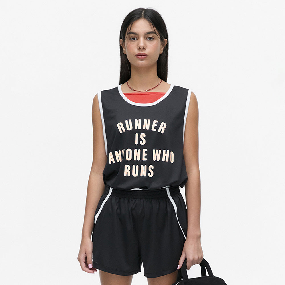 MENASOO MESH RUNNER CLUB SLEEVE_BLACK
