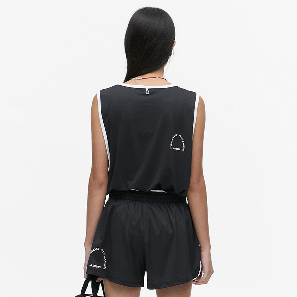 MENASOO MESH RUNNER CLUB SLEEVE_BLACK