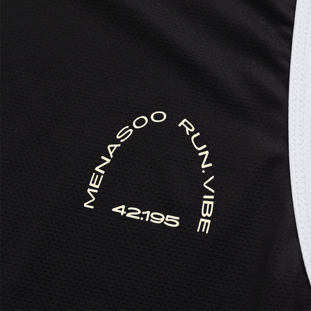 MENASOO MESH RUNNER CLUB SLEEVE_BLACK