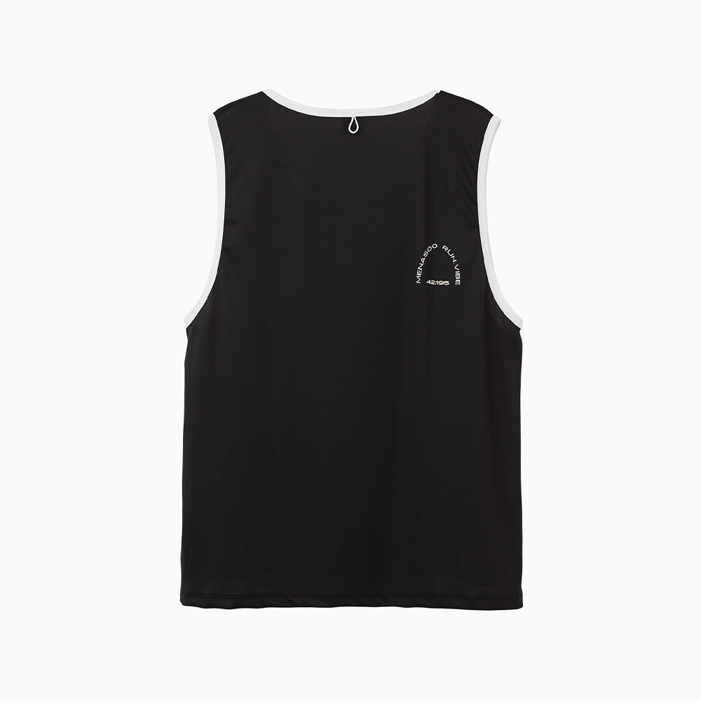 MENASOO MESH RUNNER CLUB SLEEVE_BLACK