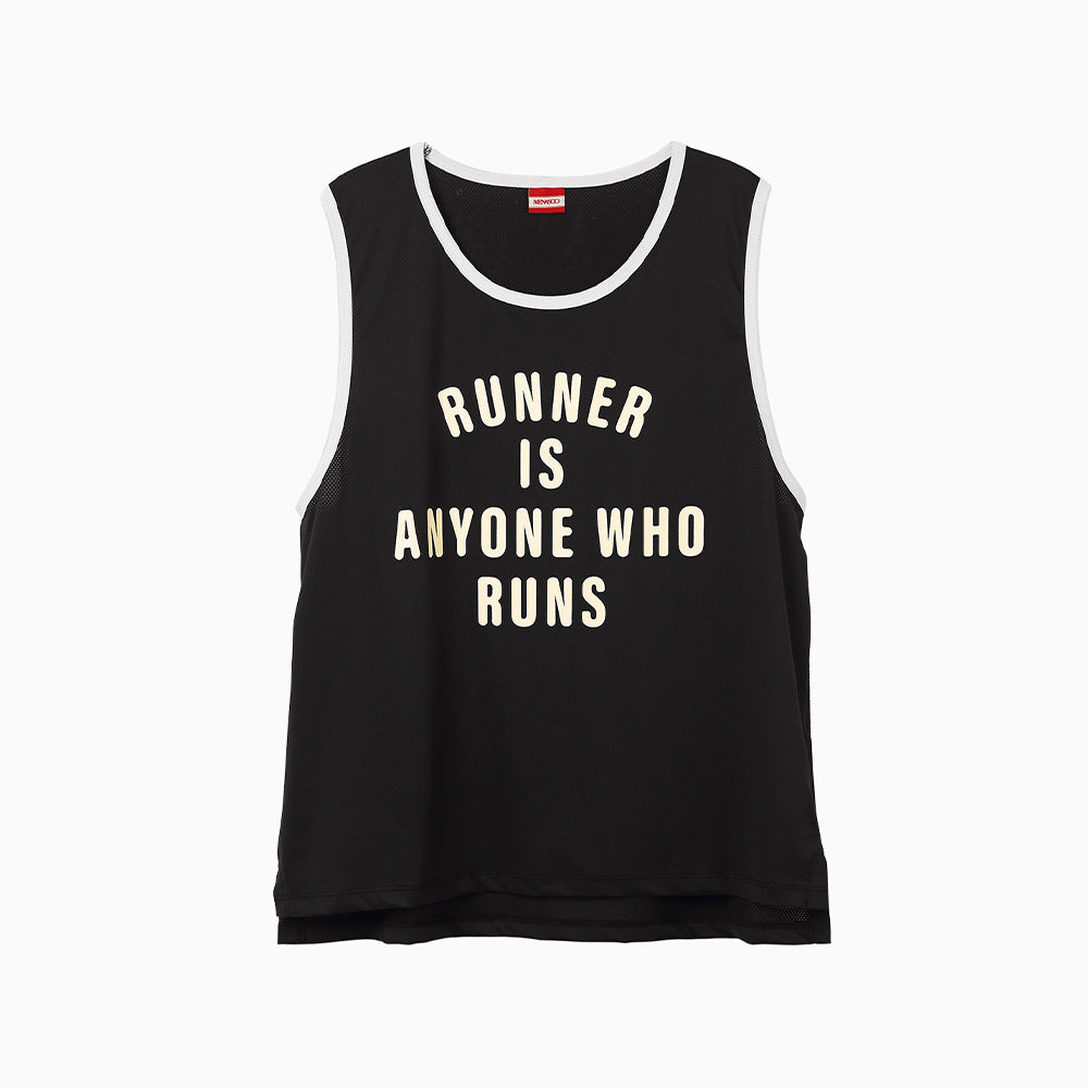 MENASOO MESH RUNNER CLUB SLEEVE_BLACK