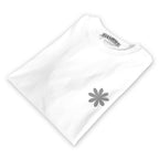 DAMISH Reflective Signature D Logo Crop T-Shirts_White