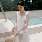 Carriere COTTON EMBROIDERED SLEEVELESS TOP
