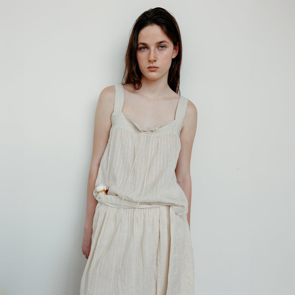 Carriere COTTON EMBROIDERED SLEEVELESS TOP