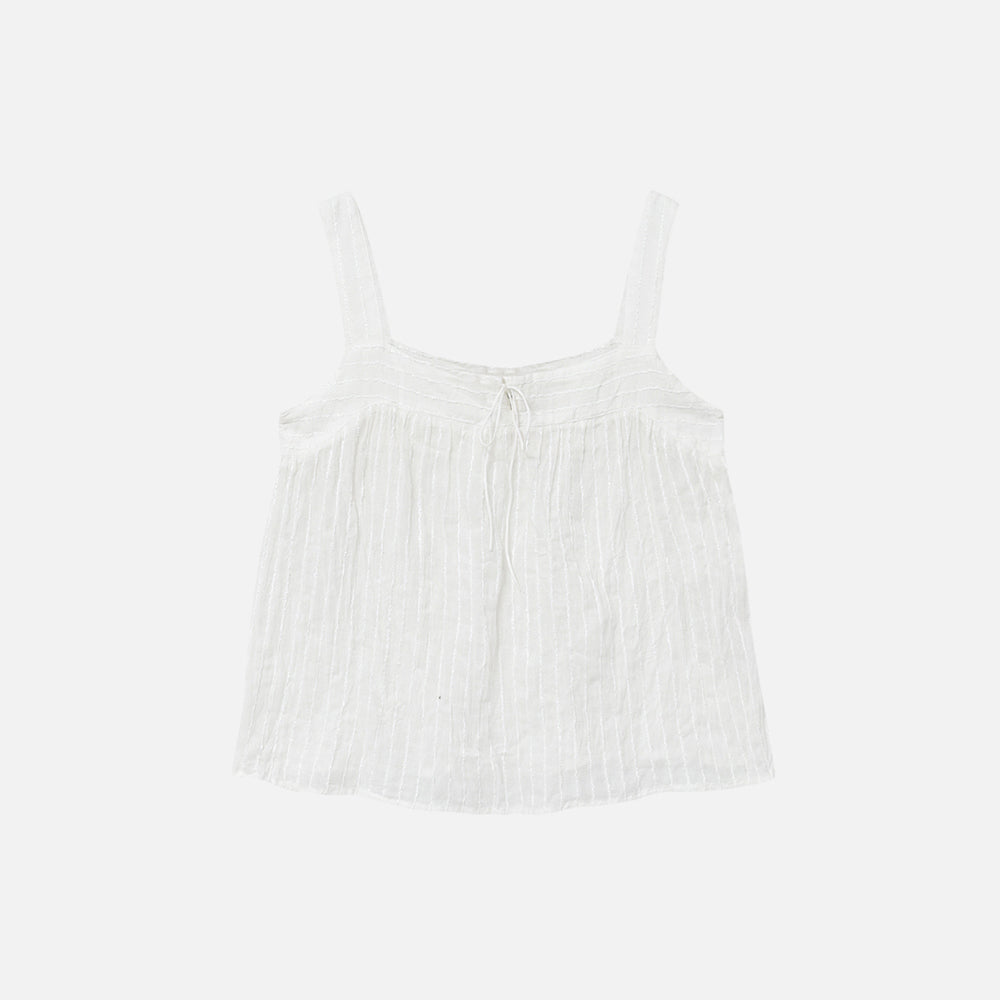 Carriere COTTON EMBROIDERED SLEEVELESS TOP
