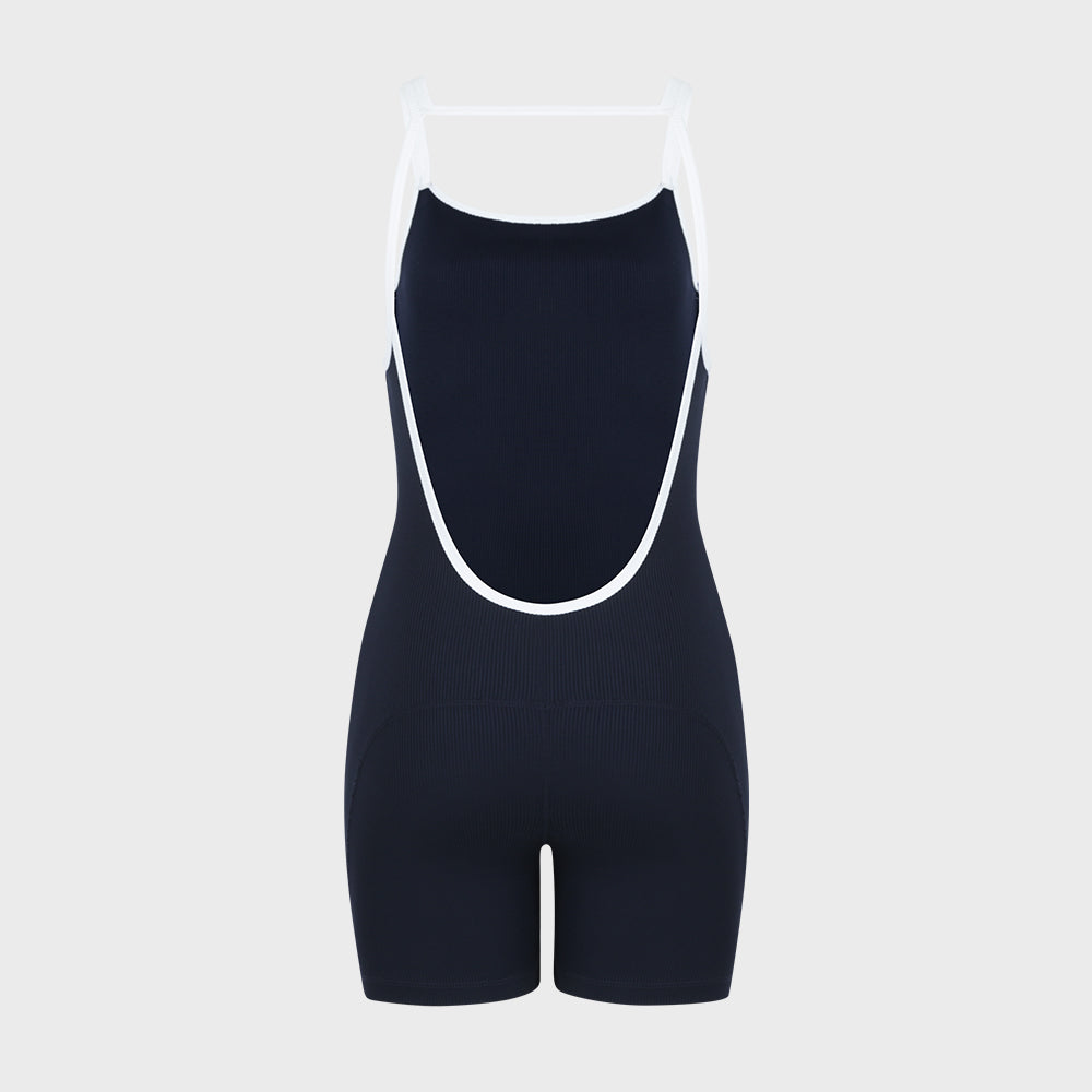 nylora Nylora Jumpsuit Navy & Off White Combo