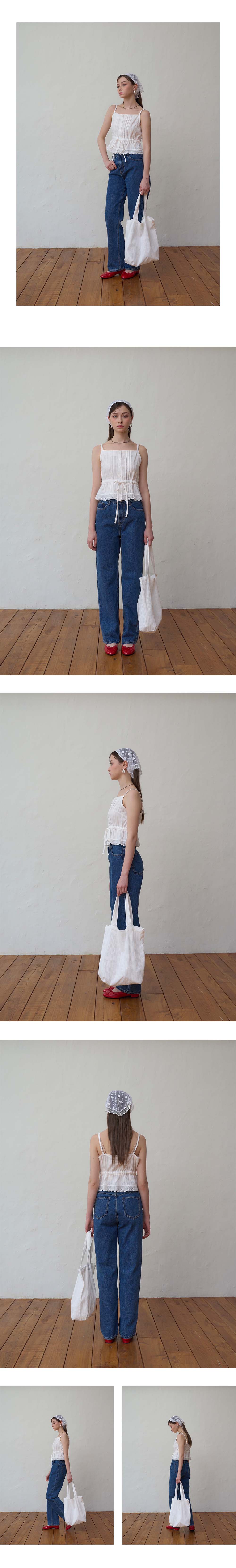 PLUNASTUDIO [Jiyoung Pick] Ritz Sleeveless Top_White