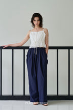 PLUNASTUDIO [Jiyoung Pick] Ritz Sleeveless Top_White