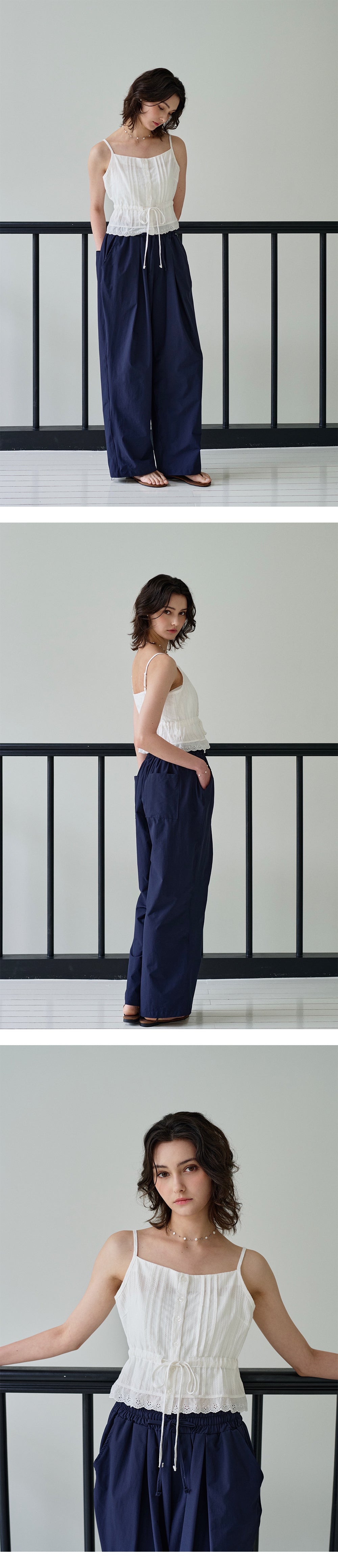 PLUNASTUDIO [Jiyoung Pick] Ritz Sleeveless Top_White